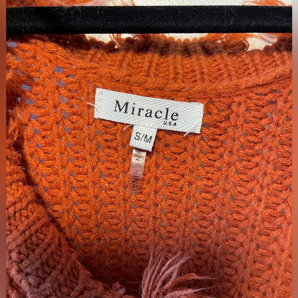 Miracle Distressed Knit Sweater size S/M - Picture 5 of 8